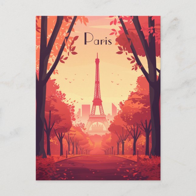 Travel to Paris Postcard (Front)
