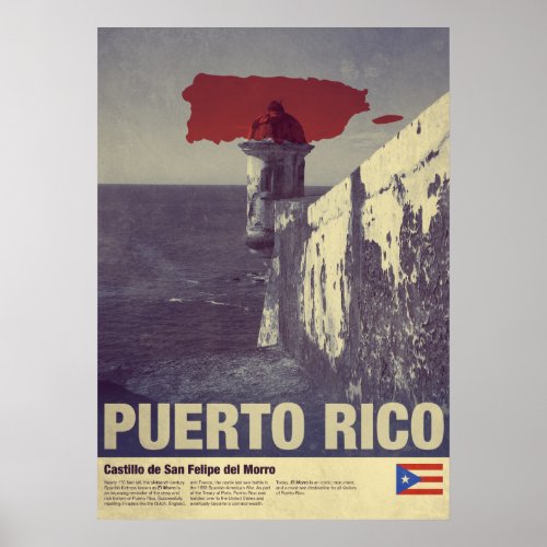 Travel to Puerto Rico El Morro Poster