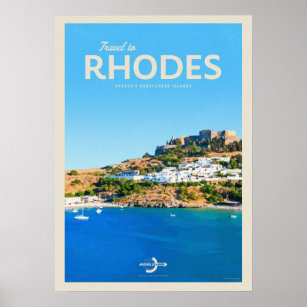 Travel to Rhodes Poster