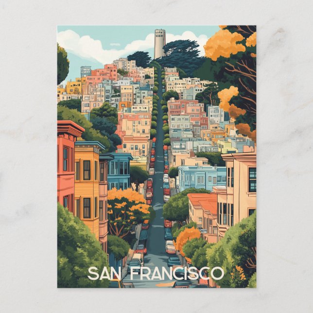 Travel to San Francisco USA Postcard (Front)