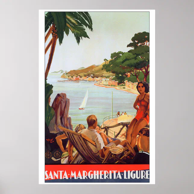 Travel to Santa Margherita Ligure Italy Poster | Zazzle