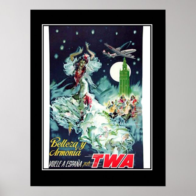 Travel to Spain Vintage poster (Front)