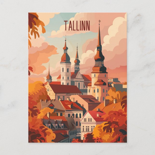 Travel to Tallinn Postcard (Front)