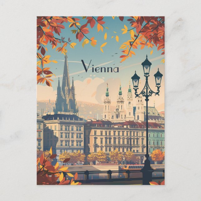 Travel to Vienna Postcard (Front)