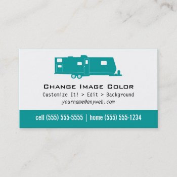 Travel Trailer - Personal Business Card by Thats_My_Name at Zazzle
