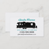 Travel Trailer RV Silhouette Personal Calling Card (Front/Back)