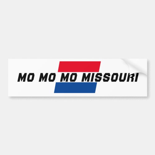 Travel trip vacation MO MO MO MISSOURI state flag  Bumper Sticker