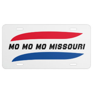 Travel trip vacation MO MO MO MISSOURI state flag License Plate
