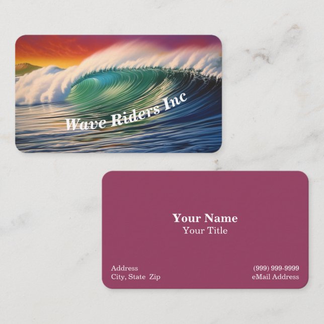 Travel / Vacation Business Card (Front/Back)