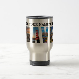 Travel vacation Photo Collage – Adventure Journey Mug