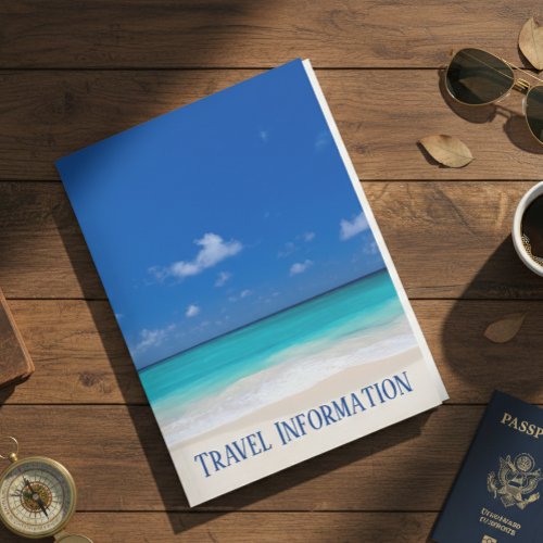 Travel Vacation Planing Trip Information Beach Pocket Folder Travel Vacation Planing Trip Information Beach Pocket Folder