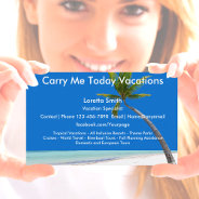 Travel Vacation Specialist Business Card at Zazzle