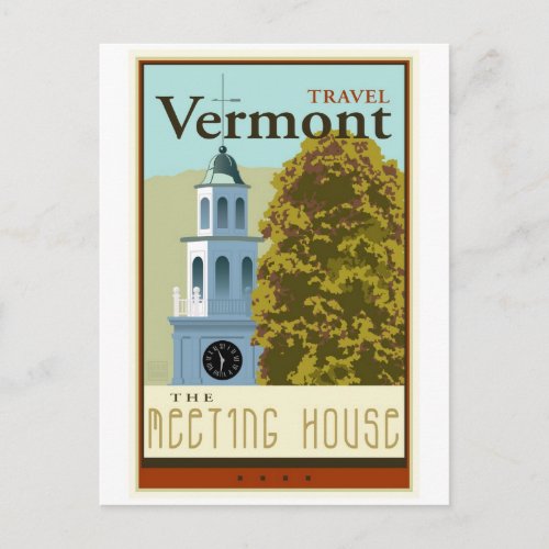 Travel Vermont Postcard