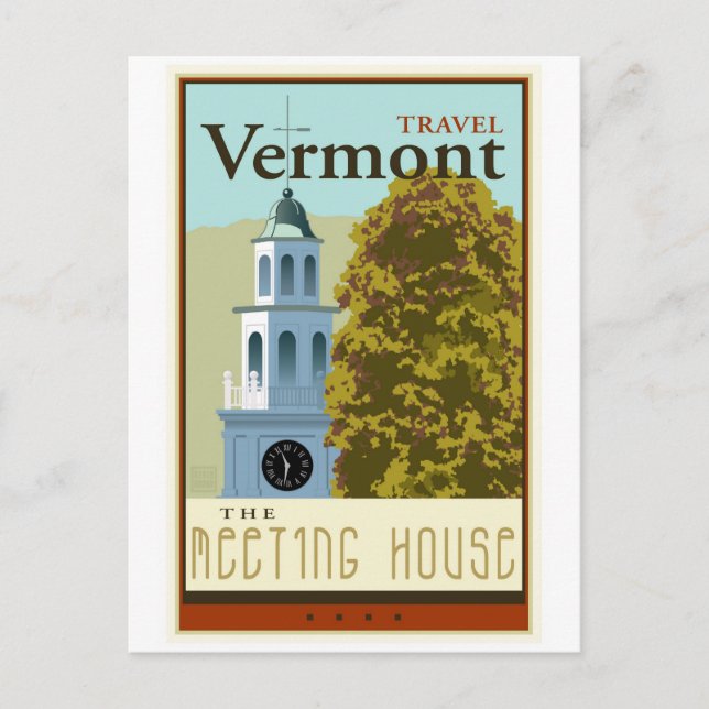 Travel Vermont Postcard (Front)