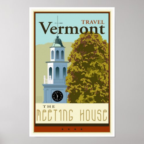 Travel Vermont Poster