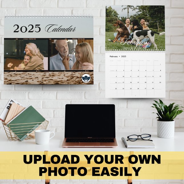 Travel Wall Calendar in Black and Beige Filmstrip  (Travel Wall Calendar in Black and Beige Filmstrip)