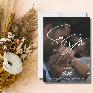 Travel Wedding Airplane Heart Modern Save The Date Invitation