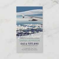 Travel Window Seat Clouds Business Card