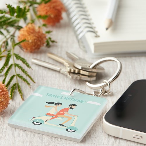 Travel With Me Keychain