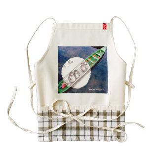 Travel with Penguins - creative kitchen gift Zazzle HEART Apron