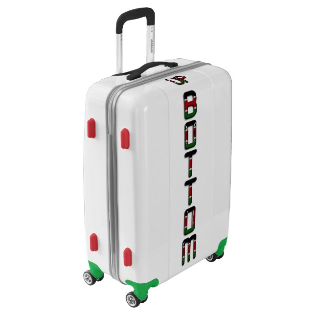 Travel with Pride: 3D Kenya National Flag Design  Luggage (Rotated Left)