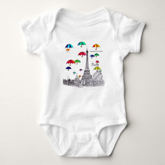 Travel with Umbrellas Baby Bodysuit