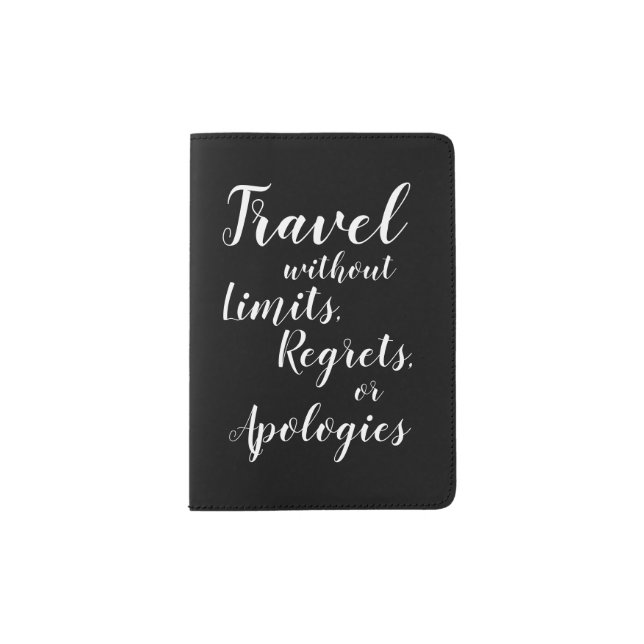Travel Without Limits Passport Holder (Front)