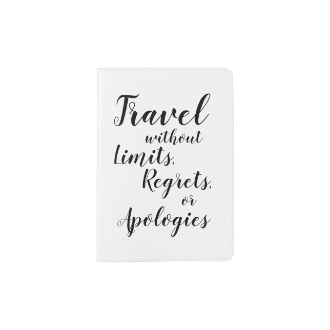 Travel Without Limits Passport Holder (Front)