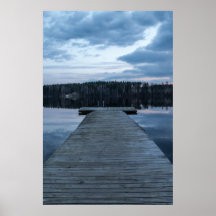 Travel Wood Pier, Blue Lake, and Forest