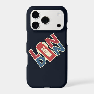 Travel World Cities London Blue Red Phone Box iPhone 17 Pro Case
