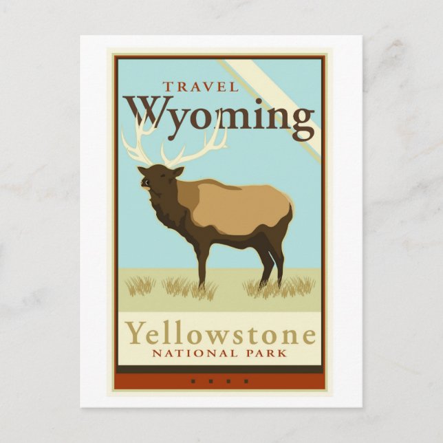 Travel Wyoming Postcard (Front)