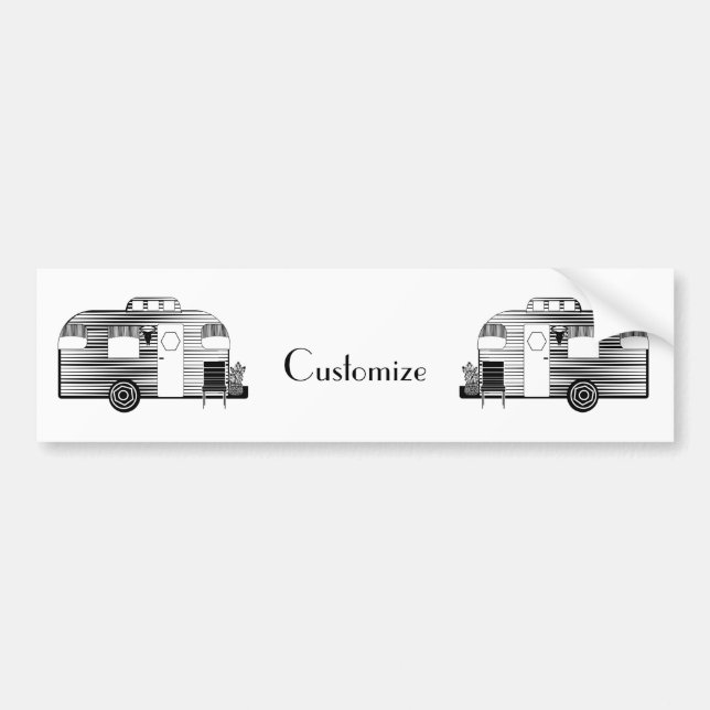 Traveler Camper Caravan Thunder_Cove  Bumper Sticker (Front)
