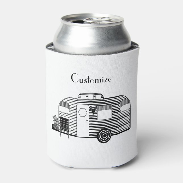Traveler Camper Caravan Thunder_Cove Can Cooler (Can Front)