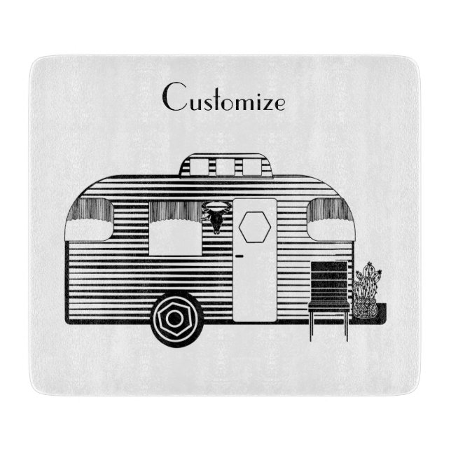 Traveler Camper Caravan Thunder_Cove Cutting Board (Front)