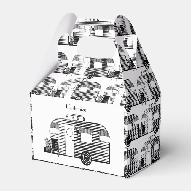 Traveler Camper Caravan Thunder_Cove Favor Boxes (Front Side)