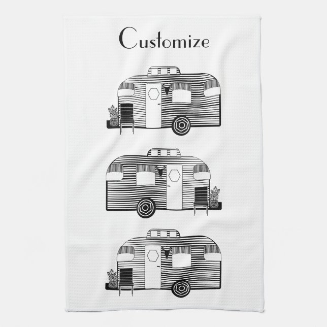 Traveler Camper Caravan Thunder_Cove  Kitchen Towel (Vertical)