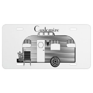 Traveler Camper Caravan Thunder_Cove License Plate