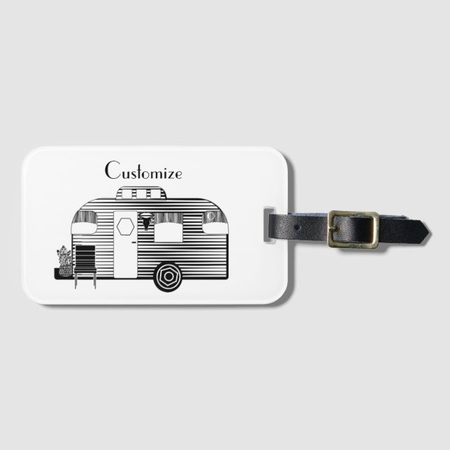 Traveler Camper Caravan Thunder_Cove Luggage Tag (Front Horizontal)