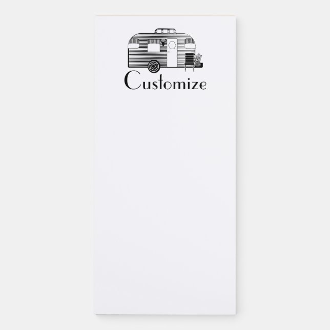 Traveler Camper Caravan Thunder_Cove Magnetic Notepad (Front)