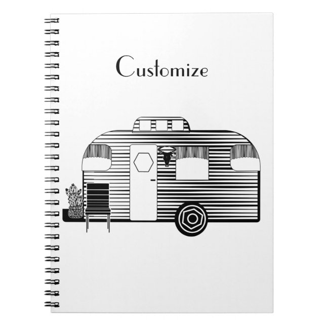 Traveler Camper Caravan Thunder_Cove Notebook (Front)