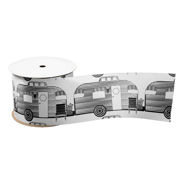 Traveler Camper Caravan Thunder_Cove Satin Ribbon (Spool)