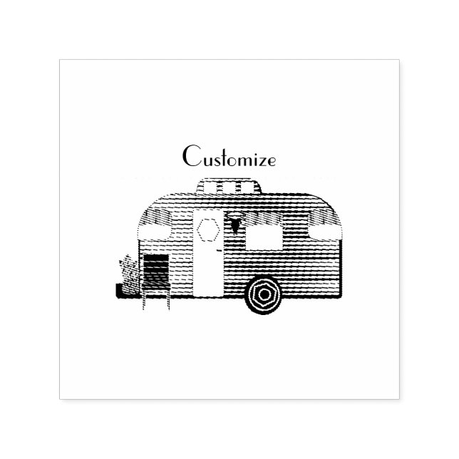 Traveler Camper Caravan Thunder_Cove  Self-inking Stamp (Design)