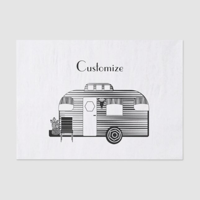 Traveler Camper Caravan Thunder_Cove Tissue Paper (Front)