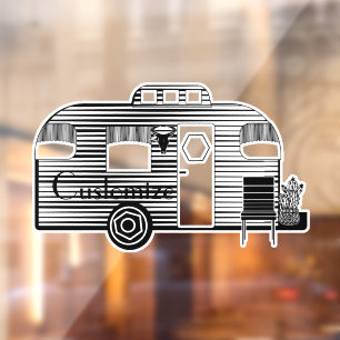 Traveler Camper Caravan Thunder_Cove Window Cling