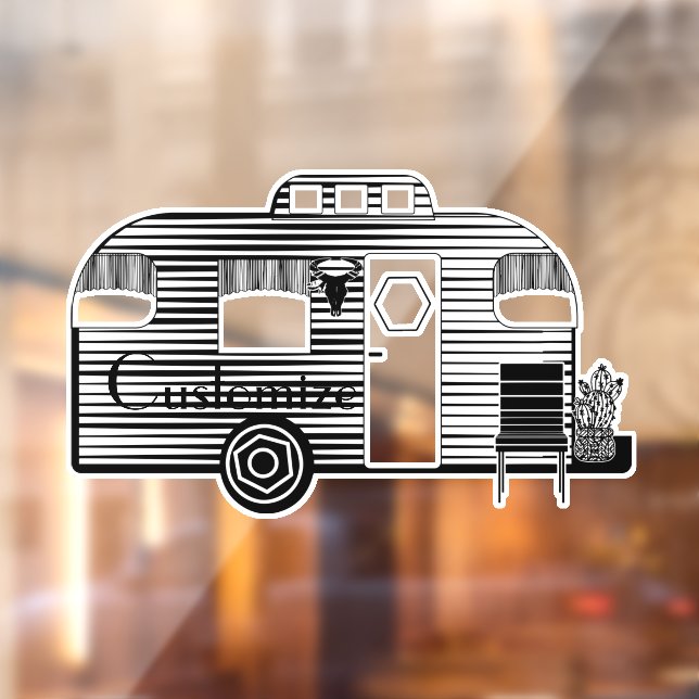 Traveler Camper Caravan Thunder_Cove  Window Cling (Sheet 2)