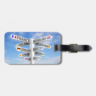Traveler Europe Luggage Tag