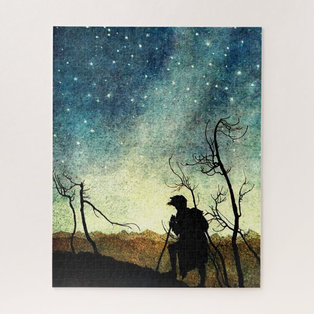 Traveler in the Night Sky Jigsaw Puzzle (Vertical)