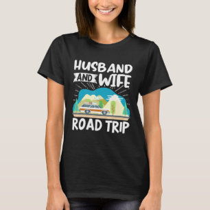 Traveler Matching Vacation Couple Husband And Wife T-Shirt