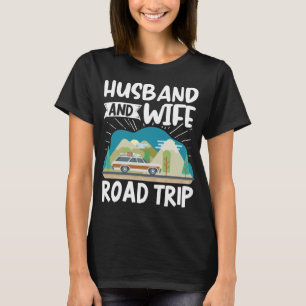 Traveler Matching Vacation Couple Husband And Wife T-Shirt