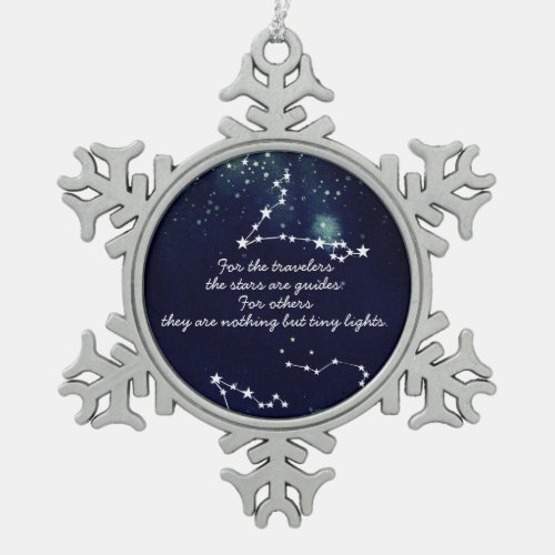 Travelers and Stars _ Snowflake Framed Ornament